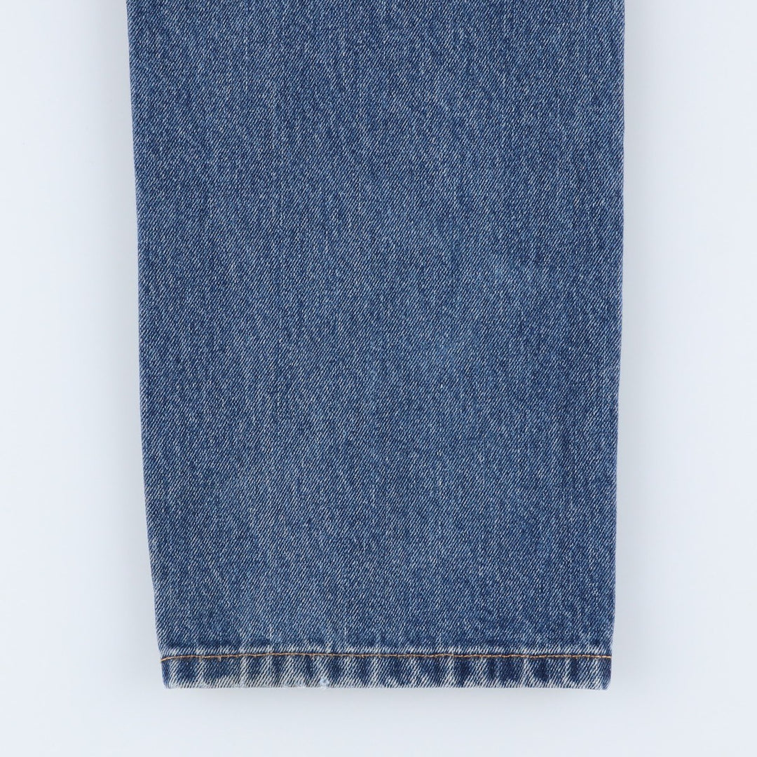 Levi's 505 tapered denim pants for men, size W34 cotton blue type Vintage Second Hand