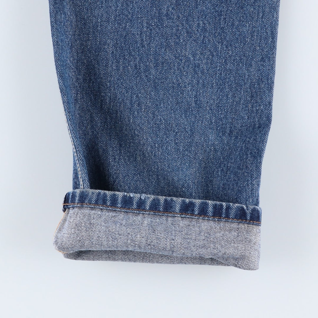 Levi's 505 tapered denim pants for men, size W34 cotton blue type Vintage Second Hand