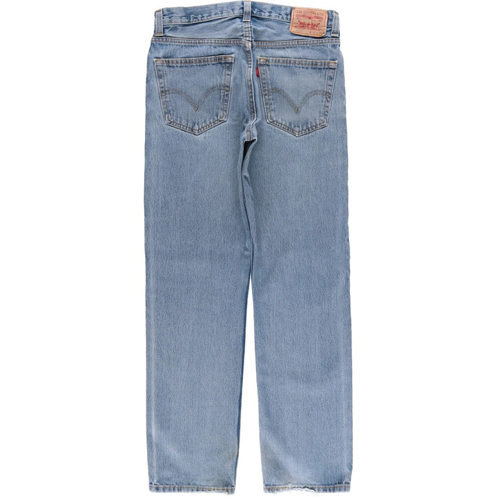 Levi's 505 REGULAR FIT tapered denim pants for men, size w32 cotton blue type Vintage Second Hand