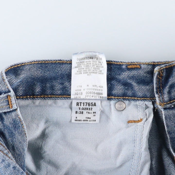 Levi's 505 REGULAR FIT tapered denim pants for men, size w32 cotton blue type Vintage Second Hand