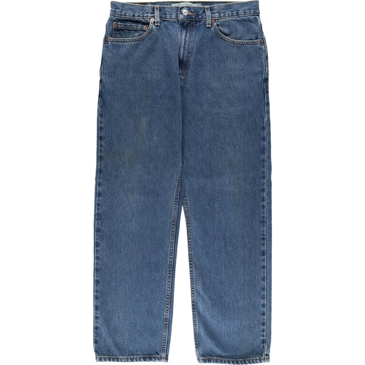 00'S Levi's 505 REGULAR FIT tapered denim pants for men, size w33 cotton blue type Vintage Second Hand