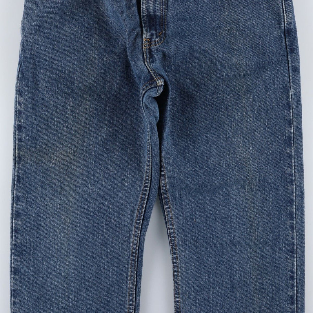 00'S Levi's 505 REGULAR FIT tapered denim pants for men, size w33 cotton blue type Vintage Second Hand