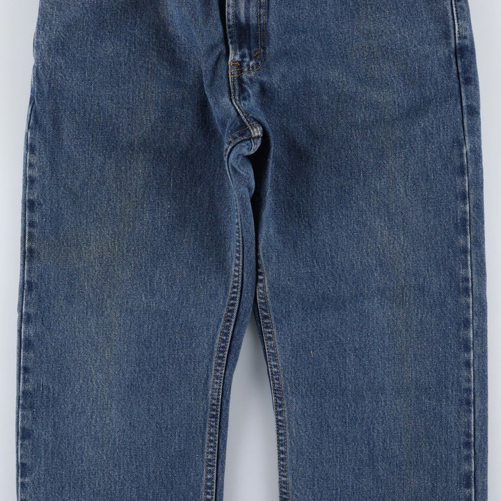 00'S Levi's 505 REGULAR FIT tapered denim pants for men, size w33 cotton blue type Vintage Second Hand