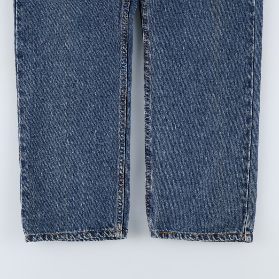 00'S Levi's 505 REGULAR FIT tapered denim pants for men, size w33 cotton blue type Vintage Second Hand