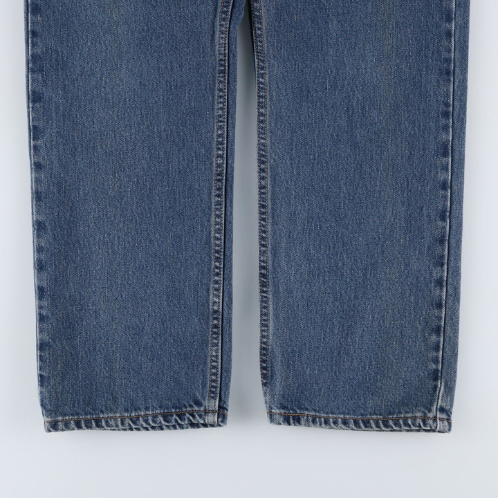 00'S Levi's 505 REGULAR FIT tapered denim pants for men, size w33 cotton blue type Vintage Second Hand