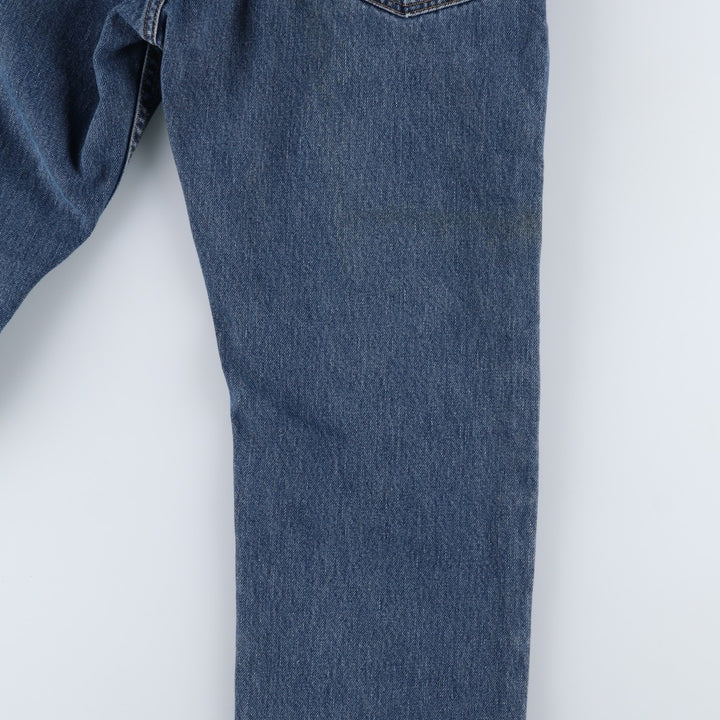 00'S Levi's 505 REGULAR FIT tapered denim pants for men, size w33 cotton blue type Vintage Second Hand