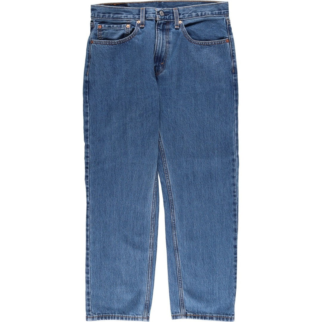 Levi's 505 tapered denim pants for men, size W34 cotton blue type Vintage Second Hand