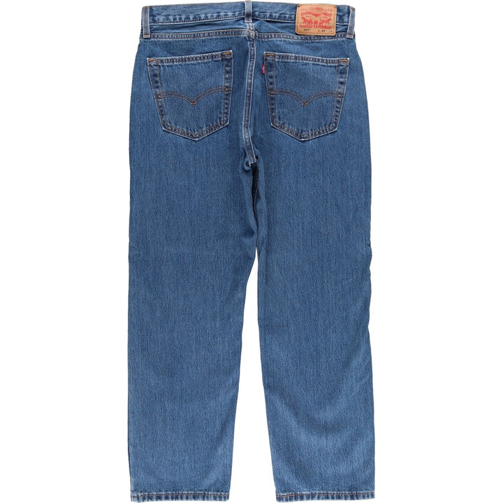 Levi's 505 tapered denim pants for men, size W34 cotton blue type Vintage Second Hand