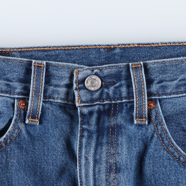 Levi's 505 tapered denim pants for men, size W34 cotton blue type Vintage Second Hand
