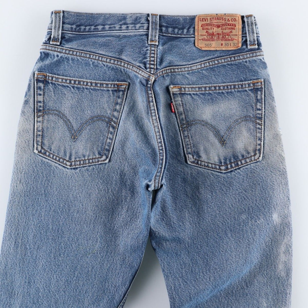 Levi's 505 Regular Fit Tapered Denim Pants, Men's Size W29 (approx.) cotton blue type Vintage Second Hand