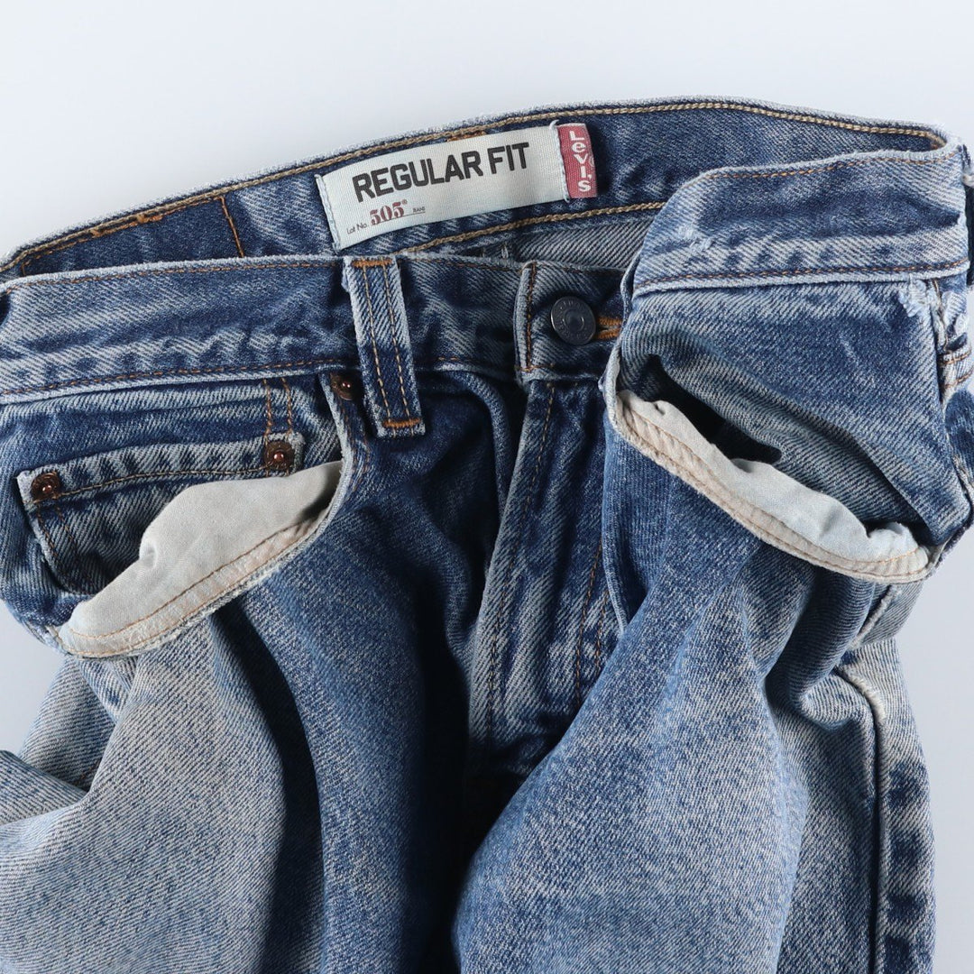 Levi's 505 Regular Fit Tapered Denim Pants, Men's Size W29 (approx.) cotton blue type Vintage Second Hand