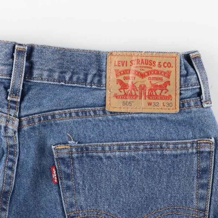 Levi's 505-4891 Tapered Denim Pants, Men's Size W34 (approx.) cotton blue type Vintage Second Hand