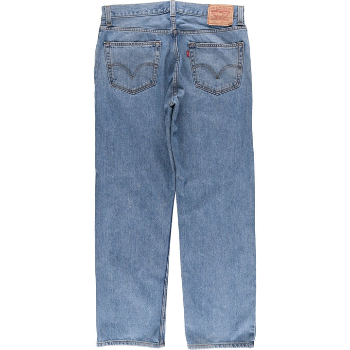 00'S Levi's 505 REGULAR FIT tapered denim pants for men, size w34 cotton Blue type light blue Vintage Second Hand