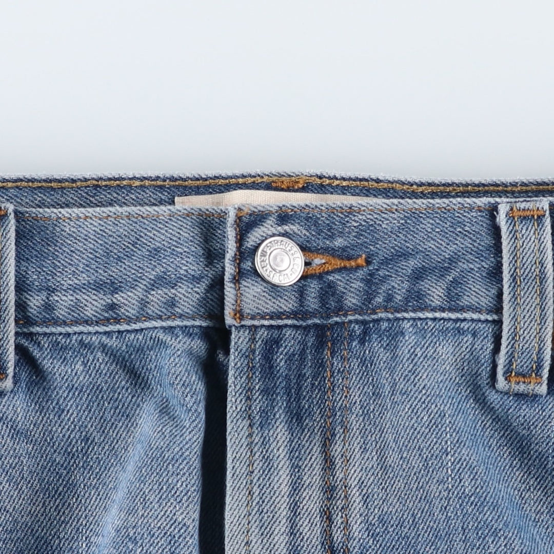 00'S Levi's 505 REGULAR FIT tapered denim pants for men, size w34 cotton Blue type light blue Vintage Second Hand