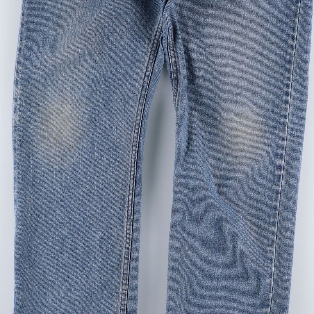 00'S Levi's 505 REGULAR FIT tapered denim pants for men, size w34 cotton Blue type light blue Vintage Second Hand