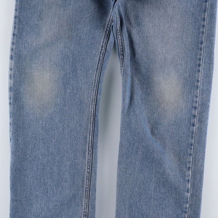 00'S Levi's 505 REGULAR FIT tapered denim pants for men, size w34 cotton Blue type light blue Vintage Second Hand