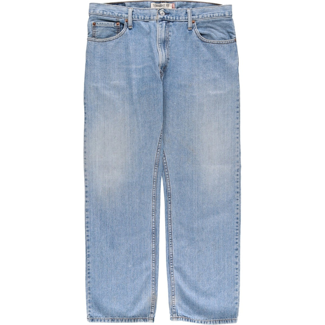 Levi's 505 STRAIGHT FIT tapered denim pants for men, size w36 cotton blue type Vintage Second Hand
