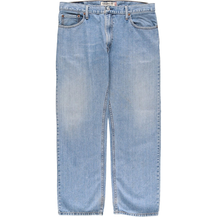 Levi's 505 STRAIGHT FIT tapered denim pants for men, size w36 cotton blue type Vintage Second Hand
