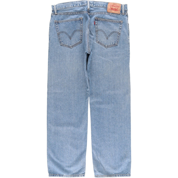 Levi's 505 STRAIGHT FIT tapered denim pants for men, size w36 cotton blue type Vintage Second Hand