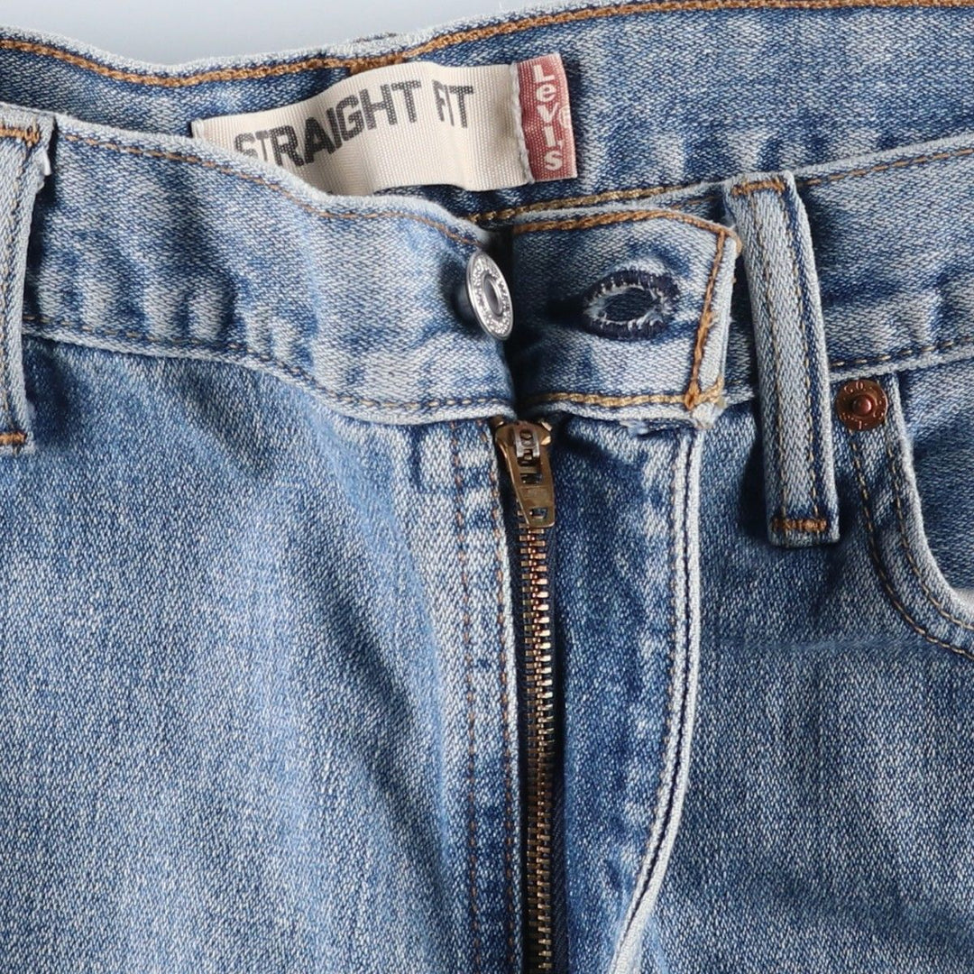 Levi's 505 STRAIGHT FIT tapered denim pants for men, size w36 cotton blue type Vintage Second Hand