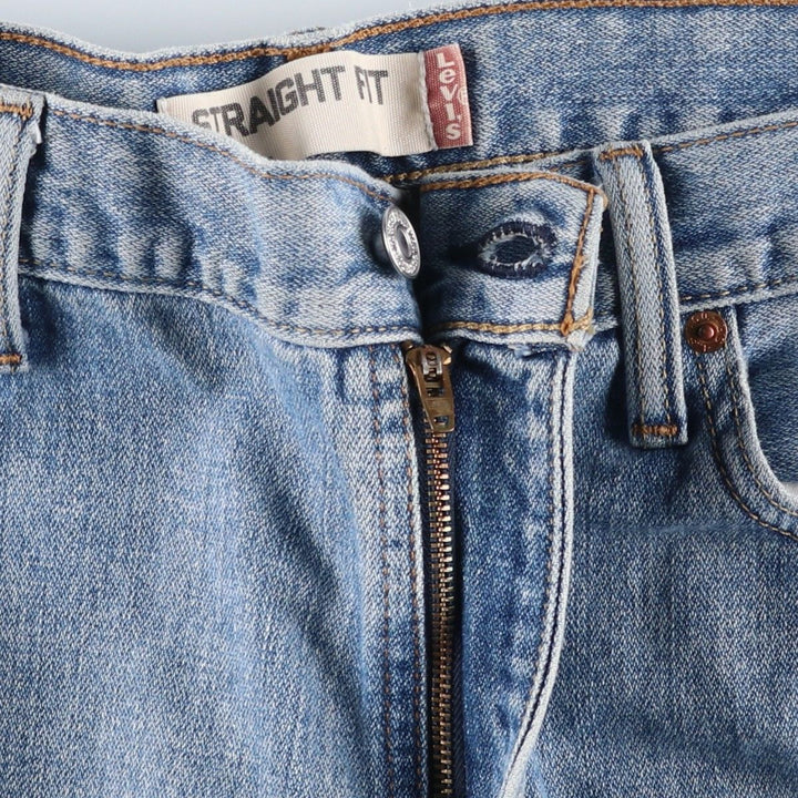 Levi's 505 STRAIGHT FIT tapered denim pants for men, size w36 cotton blue type Vintage Second Hand