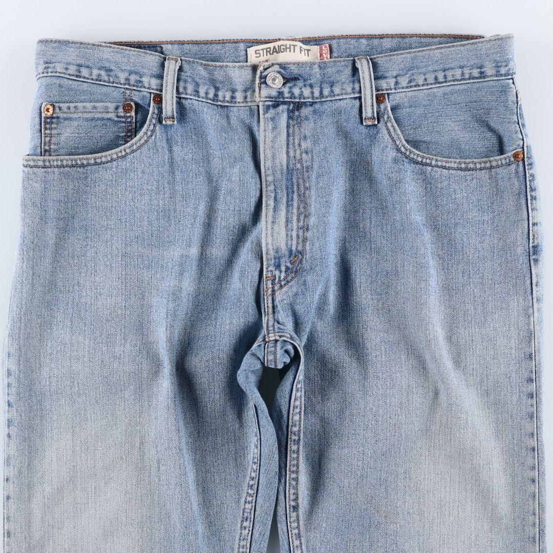 Levi's 505 STRAIGHT FIT tapered denim pants for men, size w36 cotton blue type Vintage Second Hand