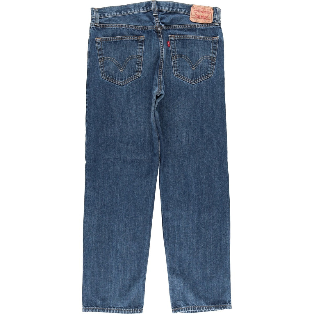 Levi's 505 REGULAR FIT tapered denim pants for men, size w36 cotton blue type Vintage Second Hand