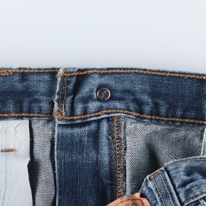 Levi's 505 REGULAR FIT tapered denim pants for men, size w36 cotton blue type Vintage Second Hand