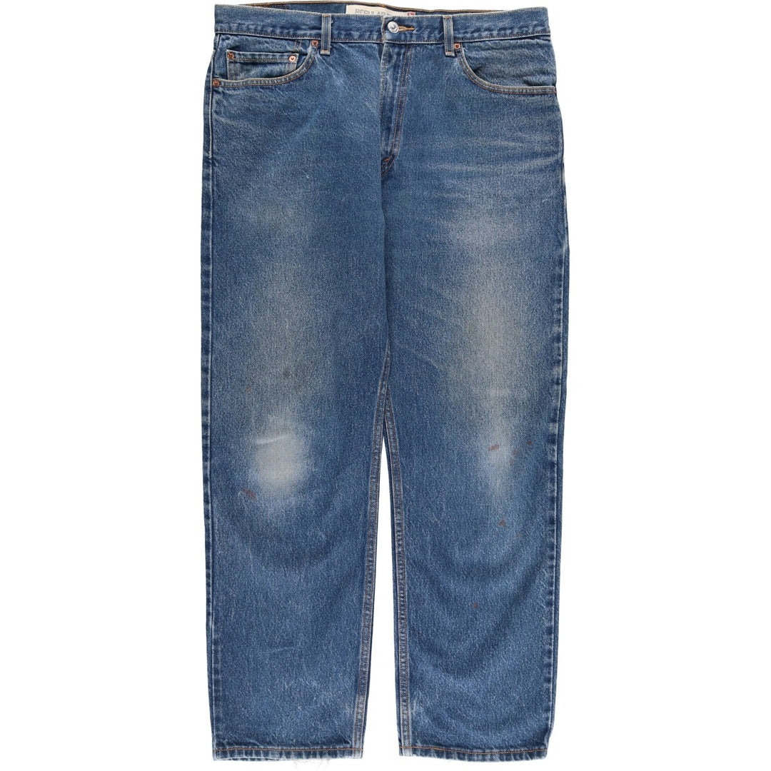 Levi's 505 REGULAR FIT tapered denim pants for men, size w36 cotton blue type Vintage Second Hand