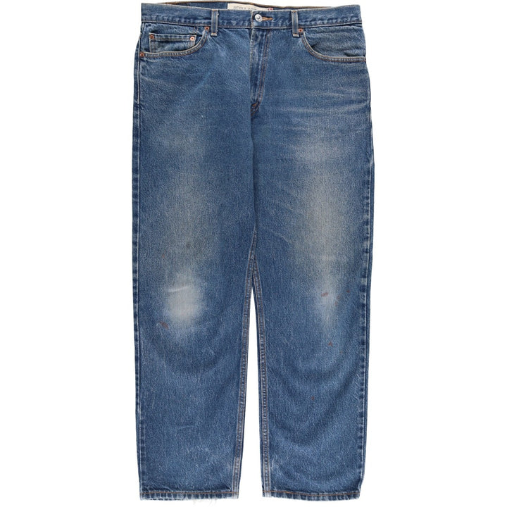 Levi's 505 REGULAR FIT tapered denim pants for men, size w36 cotton blue type Vintage Second Hand