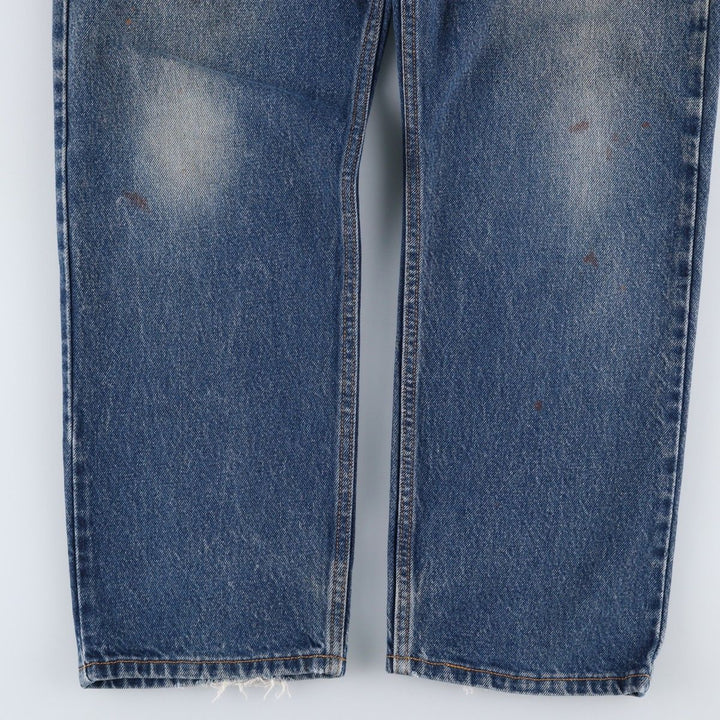 Levi's 505 REGULAR FIT tapered denim pants for men, size w36 cotton blue type Vintage Second Hand