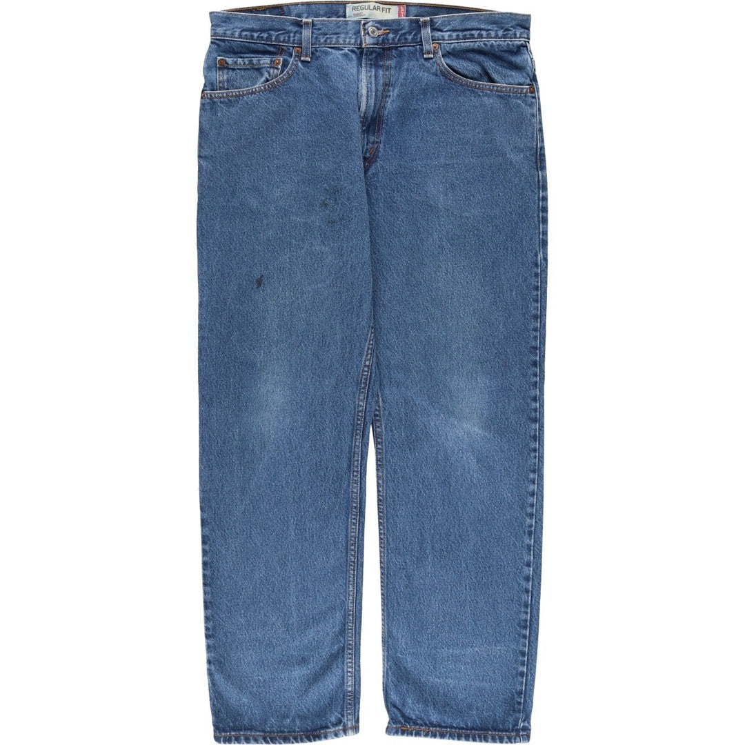 Levi's 505 REGULAR FIT tapered denim pants for men, size w35 cotton blue type Vintage Second Hand