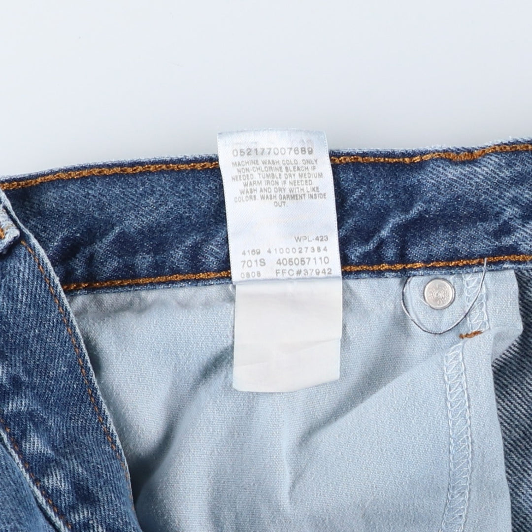 Levi's 505 REGULAR FIT tapered denim pants for men, size w35 cotton blue type Vintage Second Hand