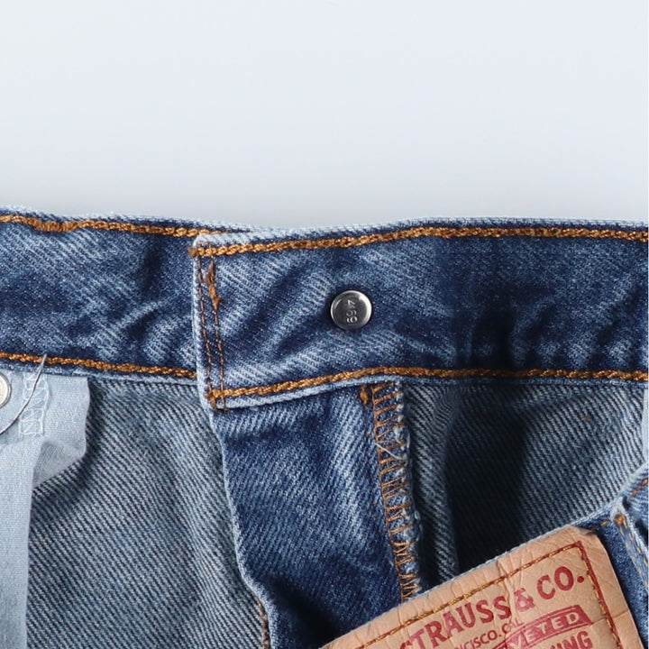 Levi's 505 REGULAR FIT tapered denim pants for men, size w35 cotton blue type Vintage Second Hand