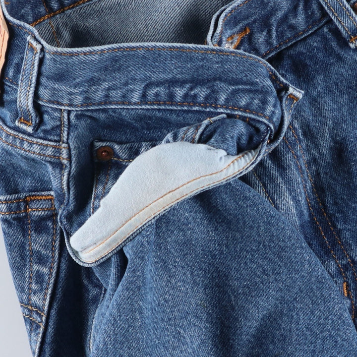 Levi's 505 REGULAR FIT tapered denim pants for men, size w35 cotton blue type Vintage Second Hand