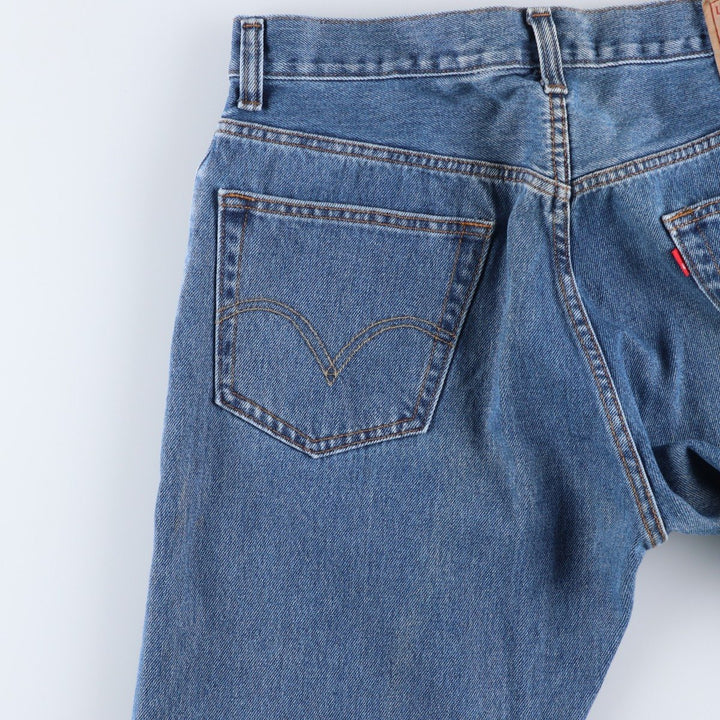 Levi's 505 REGULAR FIT tapered denim pants for men, size w34 cotton blue type Vintage Second Hand