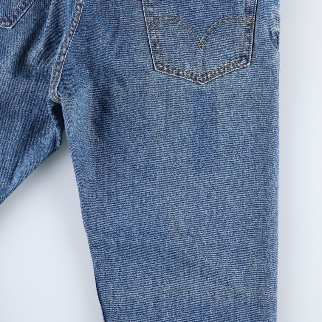 Levi's 505 REGULAR FIT tapered denim pants for men, size w34 cotton blue type Vintage Second Hand