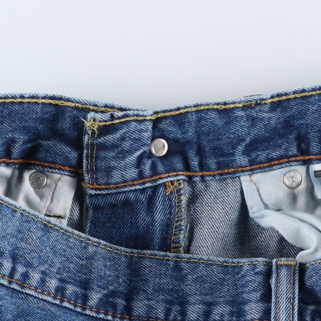 Levi's 505 tapered denim pants for men, size W34 cotton blue type Vintage Second Hand