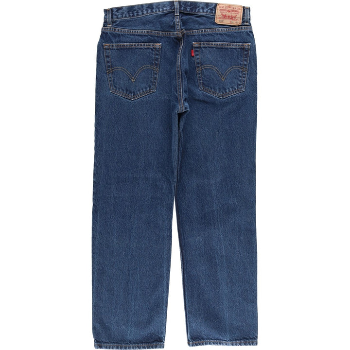 00'S Levi's 505 REGULAR FIT tapered denim pants for men, size w35 cotton blue type Vintage Second Hand