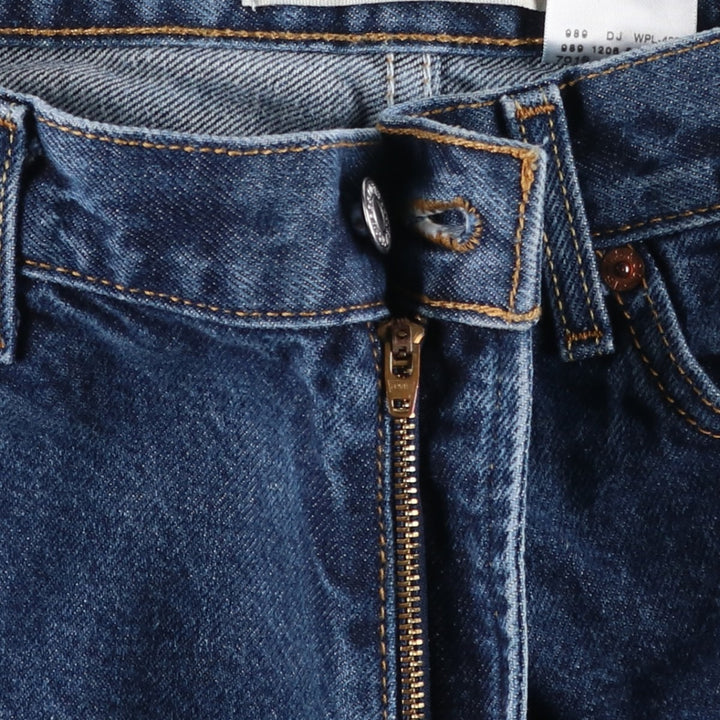 00'S Levi's 505 REGULAR FIT tapered denim pants for men, size w35 cotton blue type Vintage Second Hand