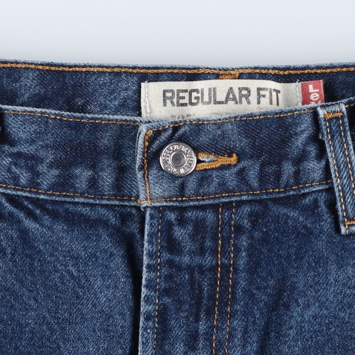 00'S Levi's 505 REGULAR FIT tapered denim pants for men, size w35 cotton blue type Vintage Second Hand