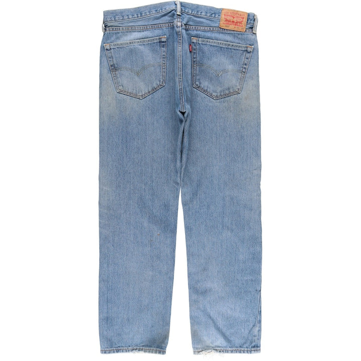 Levi's 505 tapered denim pants for men, size w37 unclear Blue type light blue Vintage Second Hand