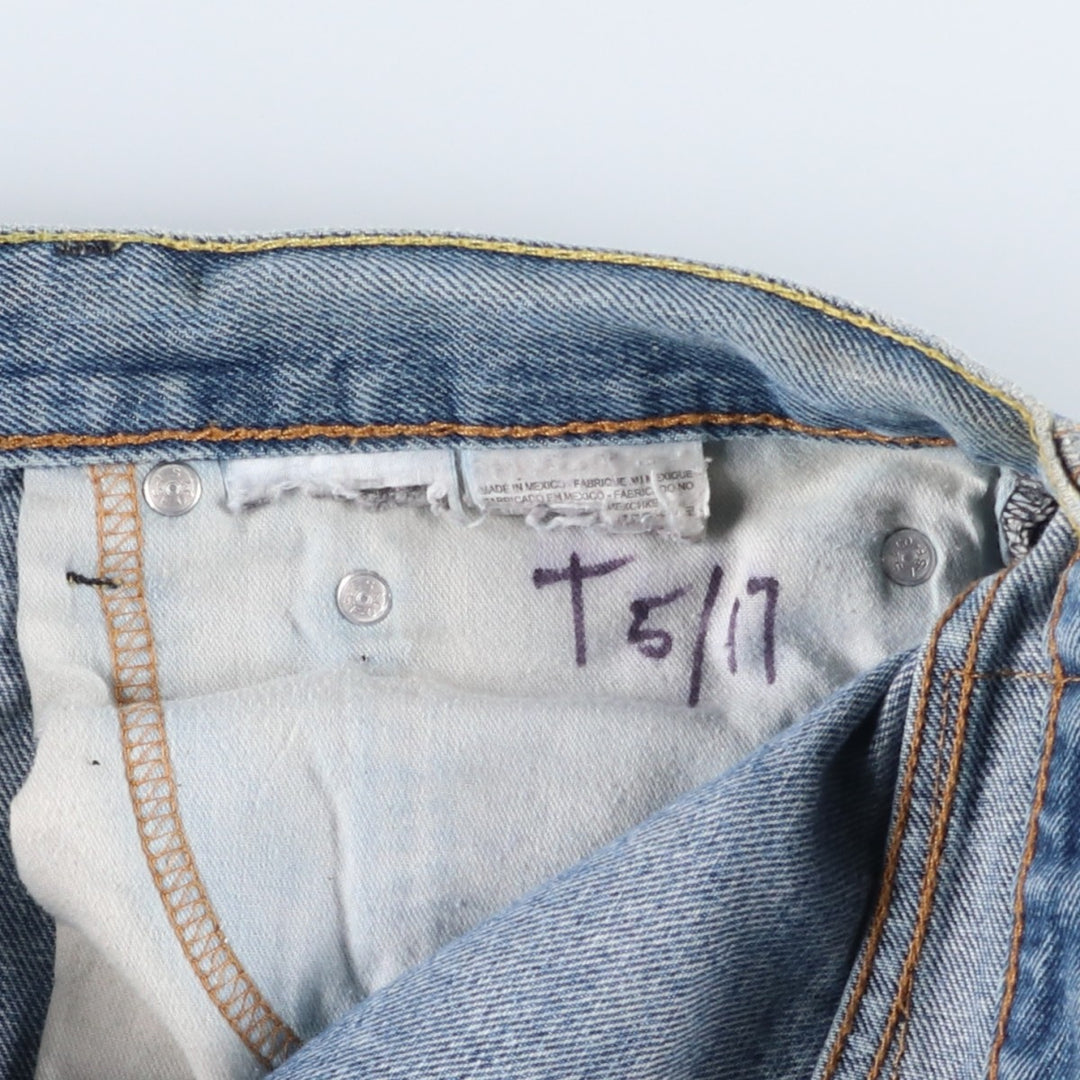 Levi's 505 tapered denim pants for men, size w37 unclear Blue type light blue Vintage Second Hand