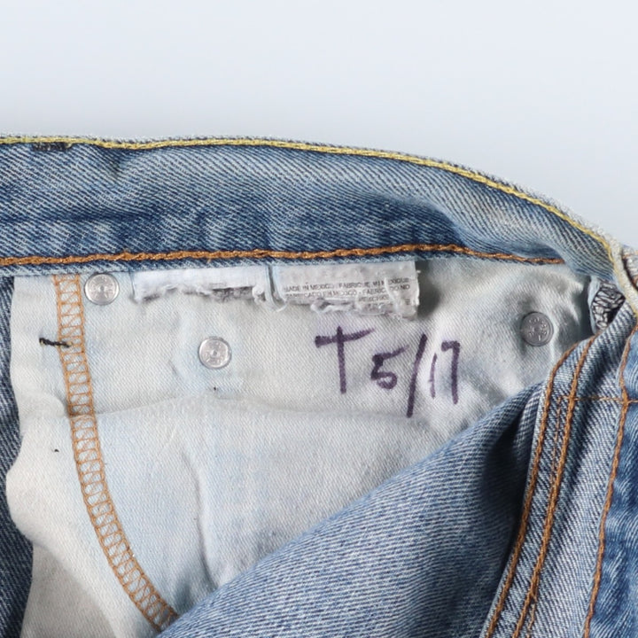 Levi's 505 tapered denim pants for men, size w37 unclear Blue type light blue Vintage Second Hand