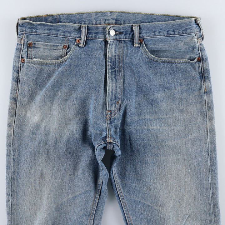 Levi's 505 tapered denim pants for men, size w37 unclear Blue type light blue Vintage Second Hand