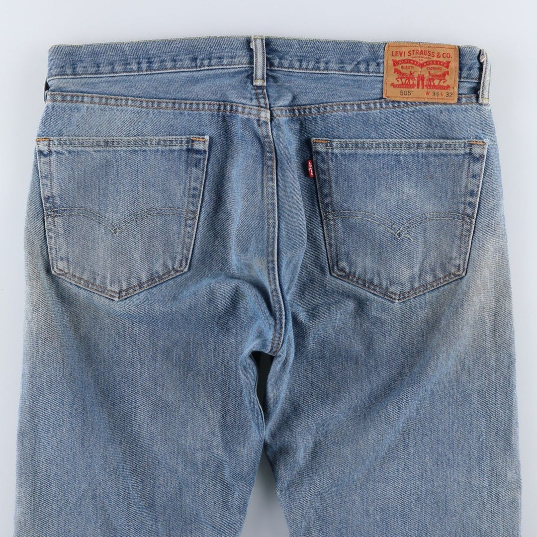 Levi's 505 tapered denim pants for men, size w37 unclear Blue type light blue Vintage Second Hand