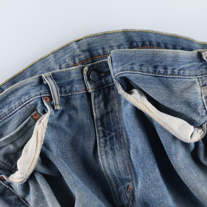 Levi's 505 tapered denim pants for men, size w37 unclear Blue type light blue Vintage Second Hand