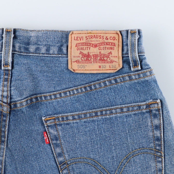 2000'S Levi's 505 Regular Fit Tapered Denim Pants, Men's Size W32 cotton blue type Vintage Second Hand