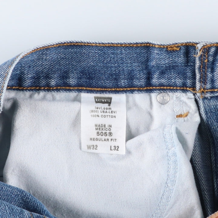 2000'S Levi's 505 Regular Fit Tapered Denim Pants, Men's Size W32 cotton blue type Vintage Second Hand