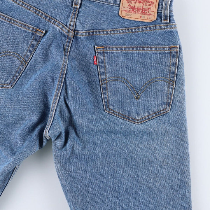 2000'S Levi's 505 Regular Fit Tapered Denim Pants, Men's Size W32 cotton blue type Vintage Second Hand
